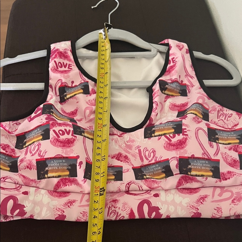 #* 038= Pink Black Graphic Sport Top WHT Boutique - Picture 2 of 10